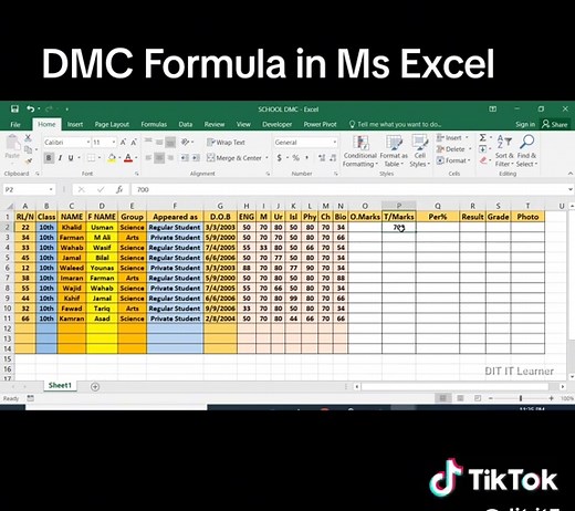 Understanding the DMC Formula in Microsoft Excel