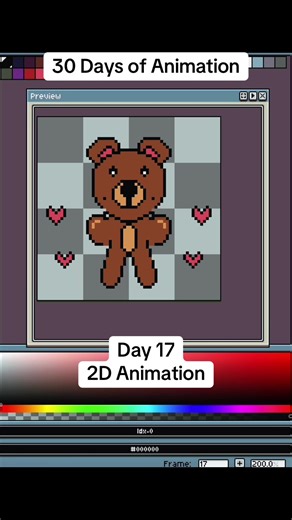 30 Days of Animation – Day 17 (Teddy Bear) Day 17 of my 30-day animation challenge. I’m focusing on improving my 2D animation fundamentals for game development, including timing, spacing, motion, and readability. This series is about consistency, skill-building, and documenting real progress — no shortcuts, no fluff. If you’re into game dev, 2D art, pixel art, or learning animation for games, this challenge is for you. Expect daily animation exercises, breakdowns, and gradual improvements throug