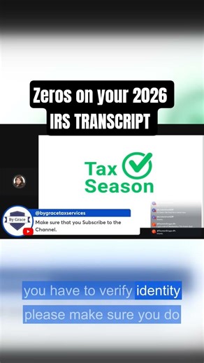 Seeing 0000 on 2026 IRS TAX REFUND Transcript #howto #news #taxseason