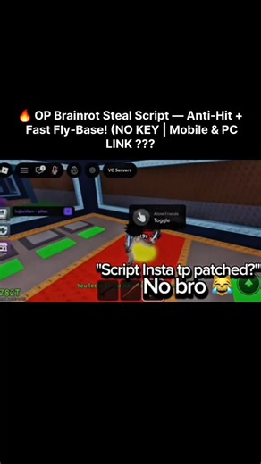 growex.site on Instagram: "Brainrot Steal Script 👻⚡ Anti-Hit + Fast Fly-Base (NO KEY)#robloxgames #script #robloxfyp #stealabrainrot"