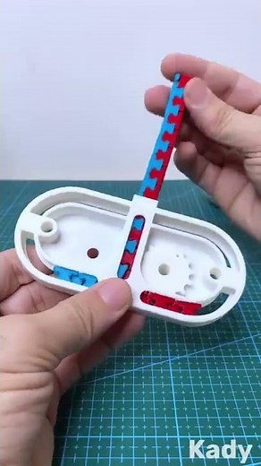 3D Printed Rigid Chain (Zipper) Mechanism #Shorts