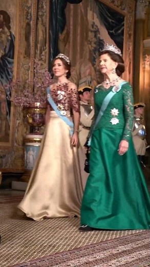 Tiaras parade in Stockholm. Two Kings and two Queens.