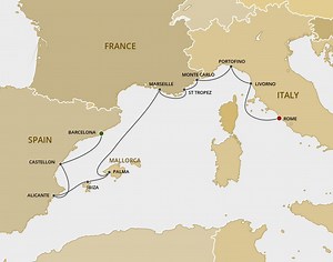 Splendor Of Spring - Regent Seven Seas (10 Night Cruise from Barcelona to Rome)