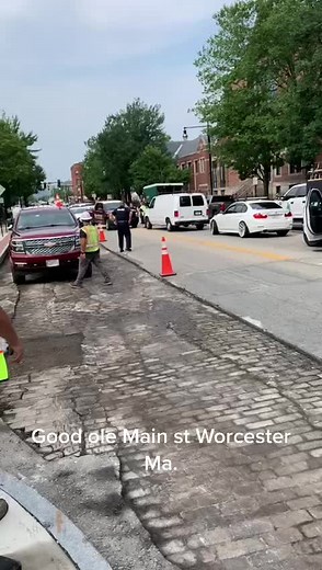 Construction Activity on Main St Worcester MA