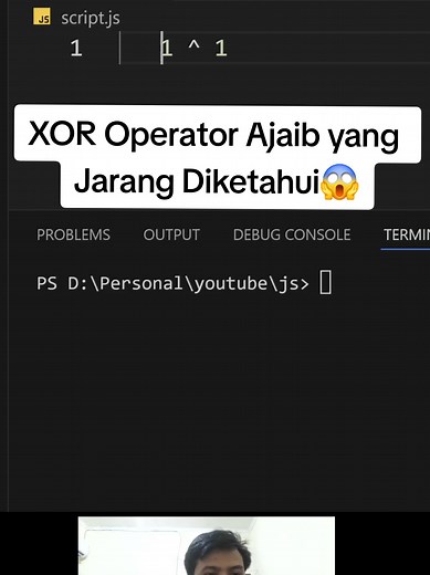 XOR Operator Ajaib yang Jarang Diketahui😱 #fyp #coding #belajarcoding #javascript