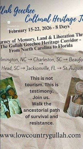 Gullah Geechee Cultural Heritage Tour