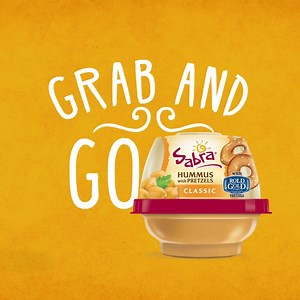 The hummus & pretzels and guac & chips you crave. The convenience you need. Sabra Grab & Go! | Sabra
