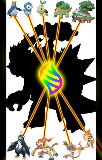 I Fused ALL 9 Sinnoh Starters into ONE Ultimate Pokémon! #Shorts