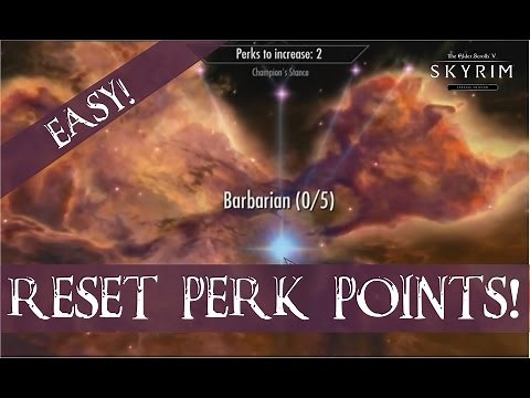 Skyrim - How to reset Perk points