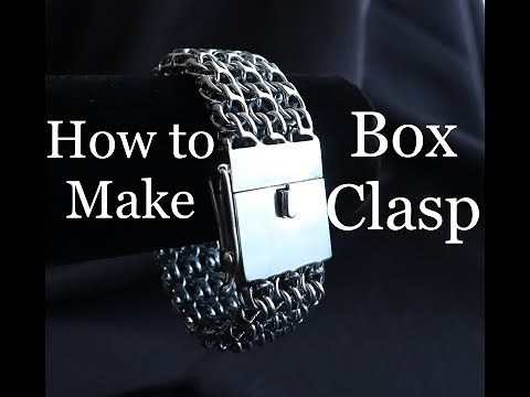How it's made - Handmade Silver Box Clasp Tutorial Замок Коробочка