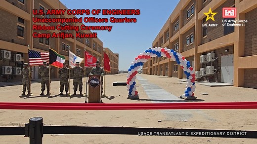 Enhancing Quality of Life at Camp Arifjan: USACE Cuts the Ribbon on the Unaccompanied Officers
