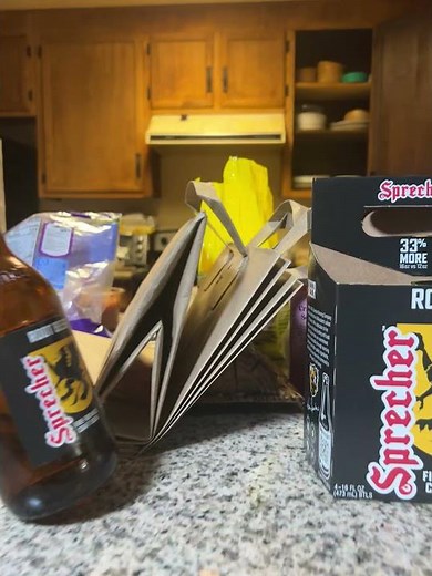 Balancing root beer bottle, it takes skill ￼