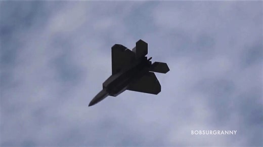 Watch the F-22 Raptor climb straight up and flip