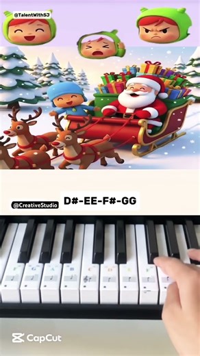 Which One? Santa Edition Unboxing Niddle Pocoyo Vad Boyz @CreativeStudio-k1x - Piano Tutorial