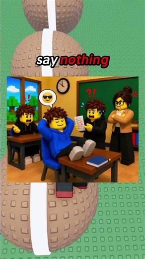 My Friend Copied My Homework Then Snitched On ME 😳 #roblox #shorts