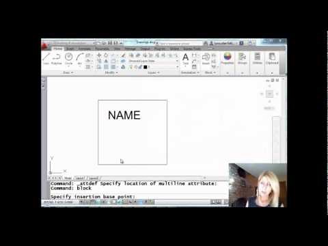 AutoCAD Tip: Multiline Attributes: When One Line Just Isn't Enough (Lynn Allen/Cadalyst Magazine)