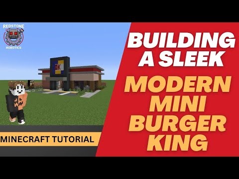 Minecraft Tutorial : Building a Sleek, Modern Mini Burger King