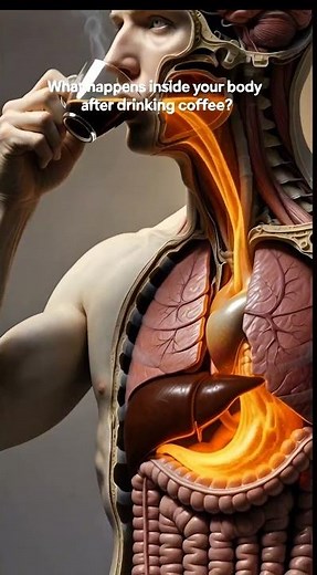 What Happens Inside Your Body After Drinking Coffee? | Real-Time Anatomy Animation #anatomy