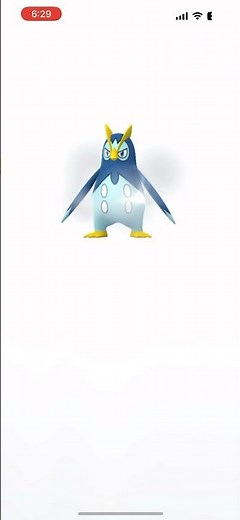 Piplup evolved into her second evolution Prinplup pokemongo