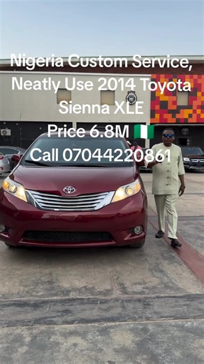 2014 Toyota Sienna XLE for Sale - Nigeria Custom Service