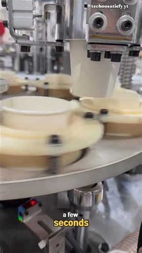 Automatic Plastic Cup Making Machine — Unbelievably Fast! ⚙️ #shorts #Automation #FactoryTech