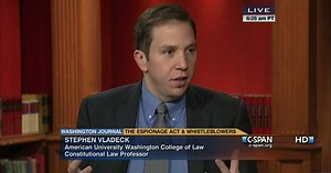 Stephen Vladeck on Espionage Act
