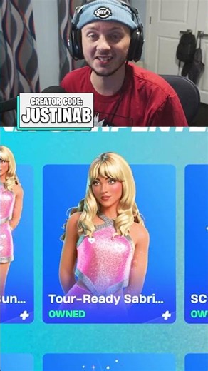 *RARE* Tour-Ready Sabrina Carpenter skin in Fortnite!