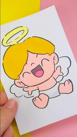 😇🎄 How to Draw a Kawaii Angel ✨ Step by Step