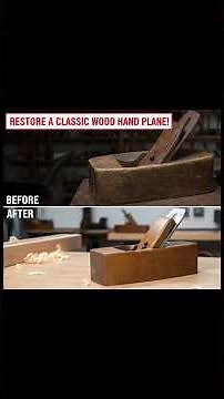 Restoring a RUSTY, Weathered Vintage Wood Hand Plane | Complete Step-by-Step Restoration