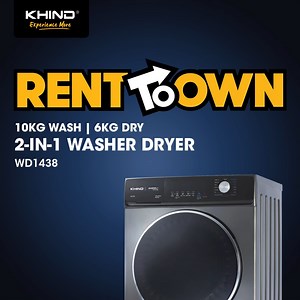 🤯 Feeling worried about the weather and your laundry? Now, you can wash and dry your clothes no matter the weather with KHIND's 2-IN-1 Washer Dryer WD1438! Only from RM125/month 😉 Peace of mind made affordable for our fellow Malaysians! ✅ FREE Delivery & Installation ✅ Annual Care Plan* ✅ Insurance Coverage* ✅ 3 Years General Warranty* 10 Years Motor Warranty* Subscribe now 👉 https://bit.ly/WD1438-s1 *Terms & Conditions Apply. #laundry #washerdryer #washingmachine #dryer #clothesdryer #mesinb