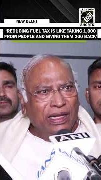 Congress President Mallikarjun Kharge slams Centre on reduction of excise duty on Petrol and Diesel