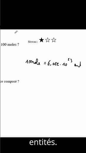 Qu'est-ce que la mole en chimie ? (définition)