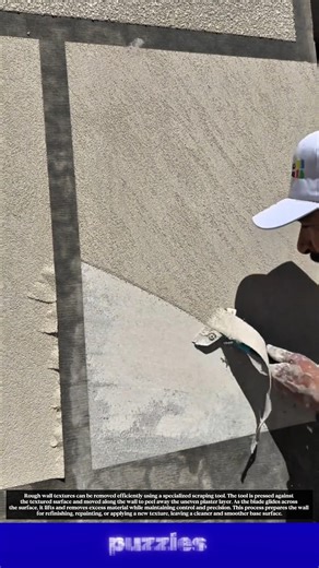 Wow, Satisfying Wall Texture Removal Tool | Fast Plaster Peeling Technique