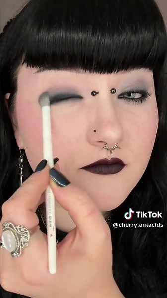 Everyday Subtle Gothic Makeup Tutorial with 4 Products