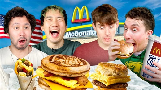 British vs American McDonald's breakfast: Hilarious taste test!