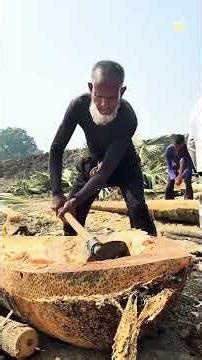 Ancient #Boat Making by plam tree step _by _ step #ancient #village