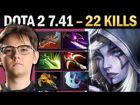 Drow Ranger Dota 2 7.41 with 22 Kills and Hydra - Dota Gameplay
