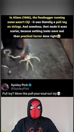 In Aliens (1986), The Facehugger Was Just a Pull Toy #shorts