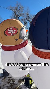Amazing 7 foot inflatable NFL Snowman Meet the trendy Sporticulture snowmen collection of your fav teams that is also this week’s GIVEAWAY! #football #snowman #inflatable | Tailgating Challenge