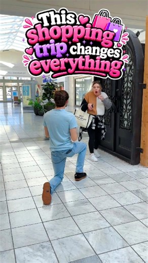 This Surprise Mall Proposal Was Too Cute 💖💍 #shorts #feelgood