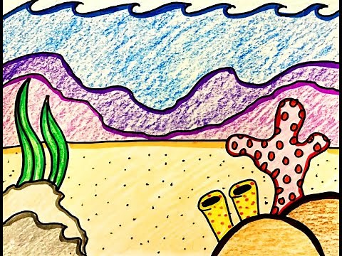 Ocean Biome Drawing