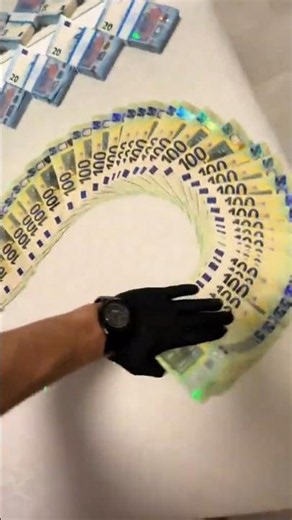 Mega Money Euro Cash🤑💯 #millionaire #dollar #cash
