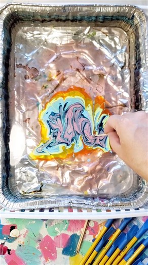 Doodlecraft on Instagram: "Water marbling! These pencils are amazing with marbling and some gold leaf! . https://www.doodlecraftblog.com/2026/01/how-to-make-water-marbled-pencils-diy.html . #marblingart #marble #marbled #marbling #easymarble #doodlecraftblog #doodlecraft"