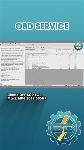 Delete DPF SCR EGR Mack MP8 2012 505HP | OBDService