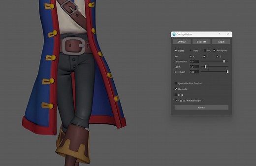 Overlap Helper | Maya重叠插件
