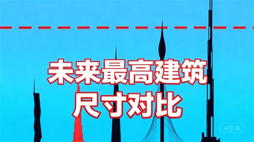 [中配]未来最高建筑尺寸对比 - MegaBuilds