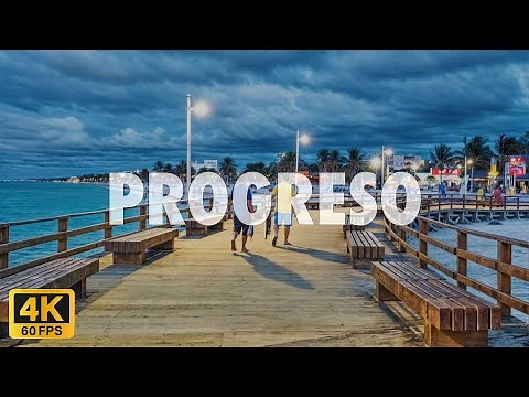 Puerto Progreso Walking Tour - Explore the Coastal Streets of Yucatan, Mexico in Stunning 4k