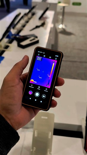 5.6K views · 28 reactions | This TINY rugged phone has wireless charging, thermal camera #ruggedphone #ces2025 #android | Android Authority | Facebook