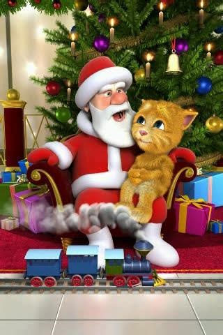 Talking Santa sings Mental Notes to Gingers #talkingtom #funny
