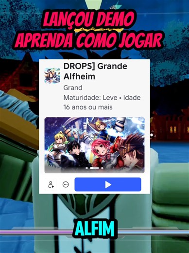 lançou o grand alfheim como jogar #robloxrpg #robloxanime #robloxgames #grandalfheim